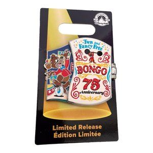 Disney Fun and Fancy Free 75th Anniversary Bongo Lulubelle Limited Release Pin